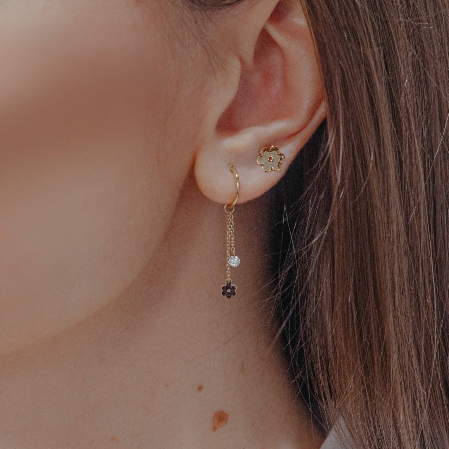 Orecchino pendente PICCOLO SOLE - TheJewelryDog